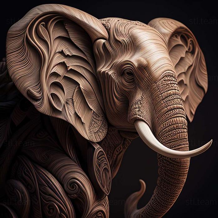 3D модель Elephas celebensis (STL)